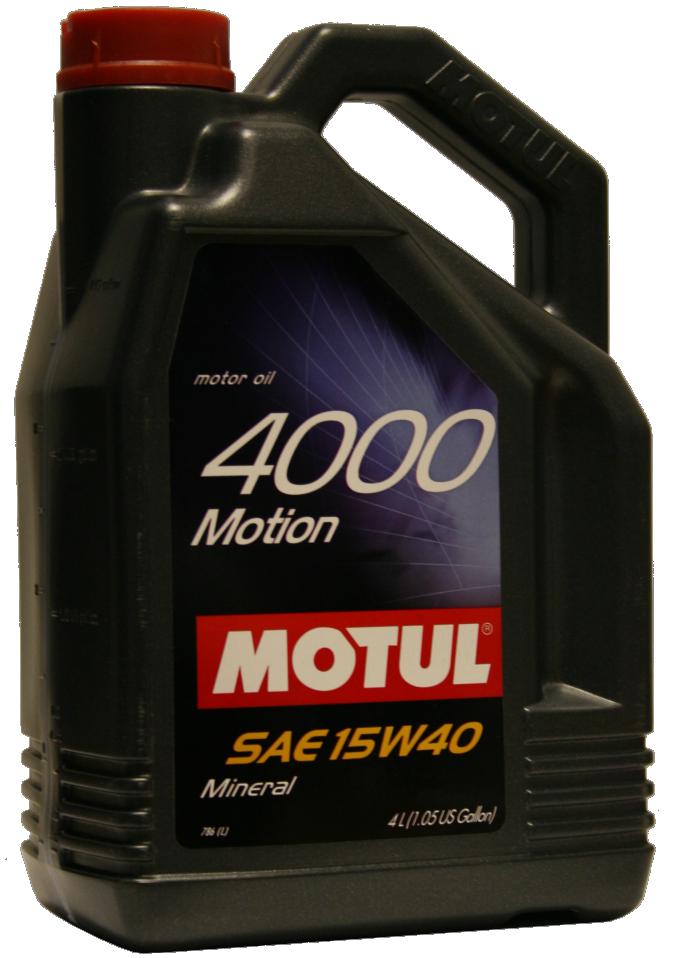 Купить MOTUL 100294 Масло моторное MOTUL 4000 Motion 15W-40 4л