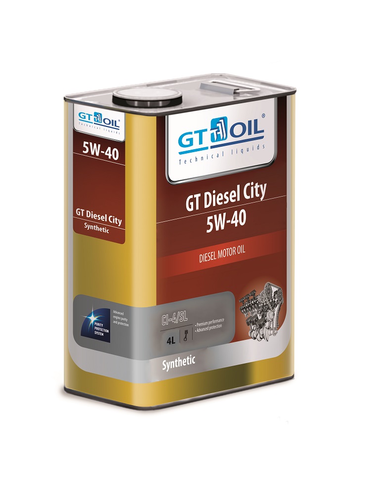 Купить GT OIL 8809059408001 Моторное масло GT-Oil Diesel City 5W-40 4л