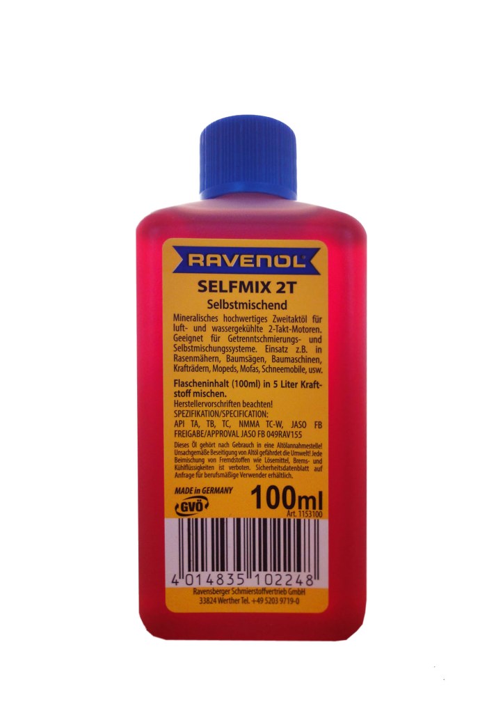 Купить RAVENOL 4014835102248 Моторное масло Ravenol Selfmix 2T 5W-30 0,1л